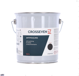 CROSSEVEN ANTIFOULING SAMOPOLIRAJUĆI CRNI 2,5L