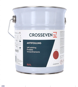 CROSSEVEN ANTIFOULING SAMOPOLIRAJUĆI CRVENI 2,5L