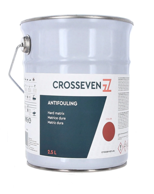 CROSSEVEN ANTIFOULING TVRDI CRVENI 2,5L